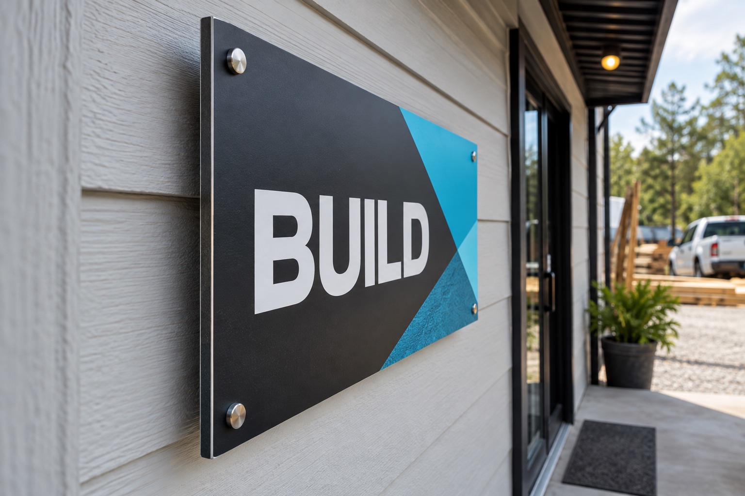 Illustrative aluminum composite signs product example