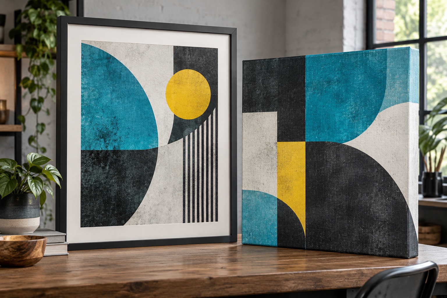 Illustrative posters & canvas product example