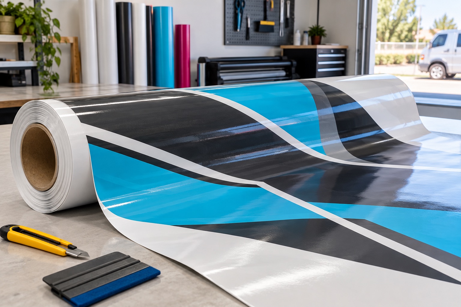 Illustrative vehicle graphic prints product example