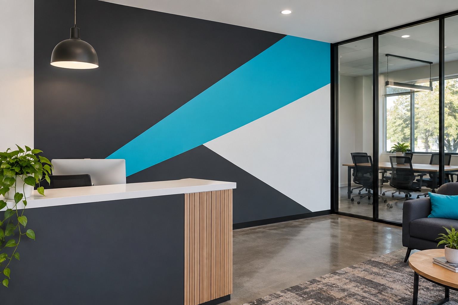 Illustrative wall graphics product example